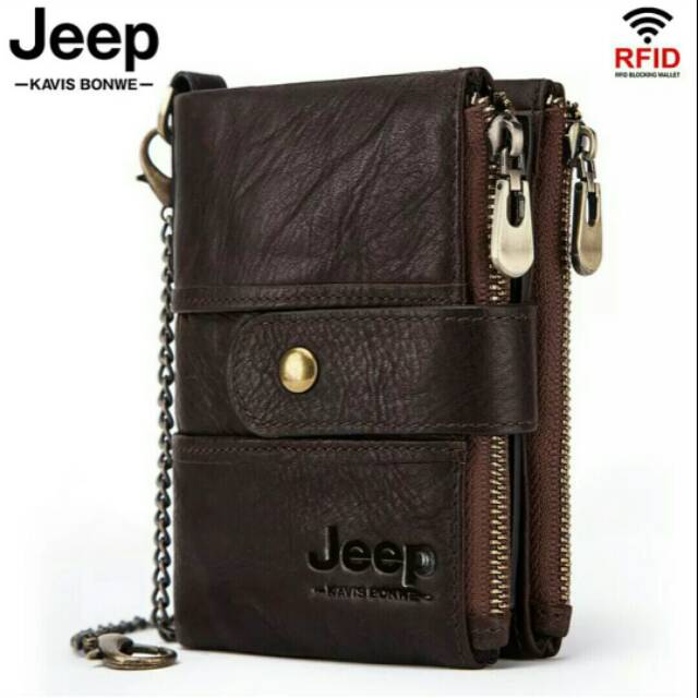 Dompet KULIT SAPI ASLI Ori Kavis JEEP I RFID Sec 100% IMPORT