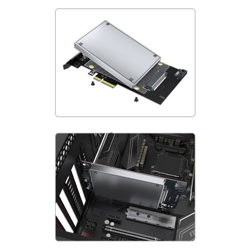 Btsg PCI-E 3.0 X4 X8 X16 Ke U.2 Adapter Card 4000MB/s Untuk SSD Converter Riser