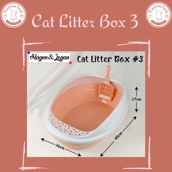 Cat Litter Box 3 - Bak Pasir Besar / Tempat Pasir Kucing /  CL3