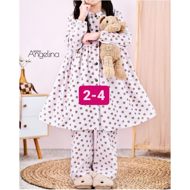 Little Zahra Spades Pale Pink size 2-4 Atelier Angelina