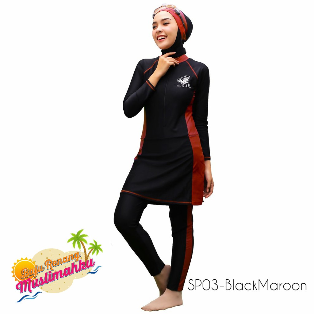 BAJU RENANG MUSLIMAH SLIM FIT BOLERO SPORTE Shopee Indonesia