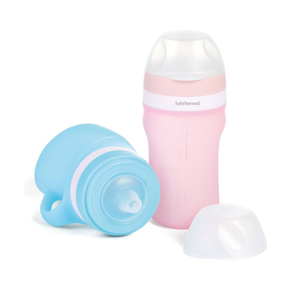 BABY BEYOND SILICONE JUICE &amp; FOOD FEEDER 150ML BLUE-PINK / BB1042 (PERLENGKAPAN MAKAN DAN MINUM)