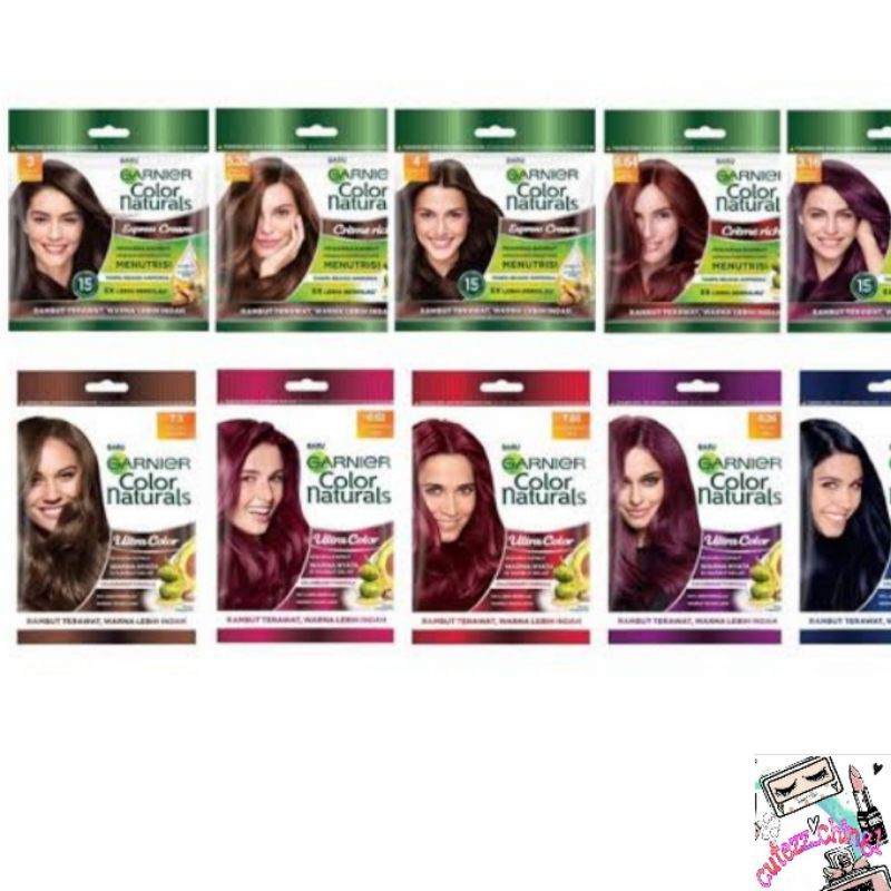 ☃Cutezz_Ching1☃Garnier Color Natural Sachet - Pewarna Rambut