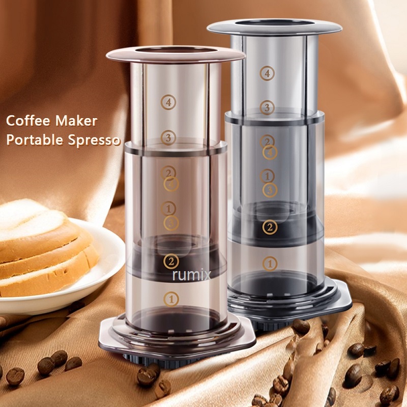 Aeropress Coffee Maker Kopi Press Aerobie Tekan Espresso Set Alat Mesin Pres Kedai Aero Portable