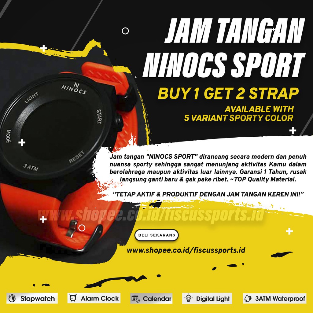 Jam Tangan Olahraga Terbaik NINOCS Sport - Asli & ORIGINAL