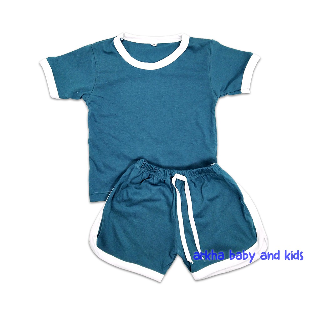 Set retro/setelan anak perempuan /setelan anak laki/kaos anak/baju anak