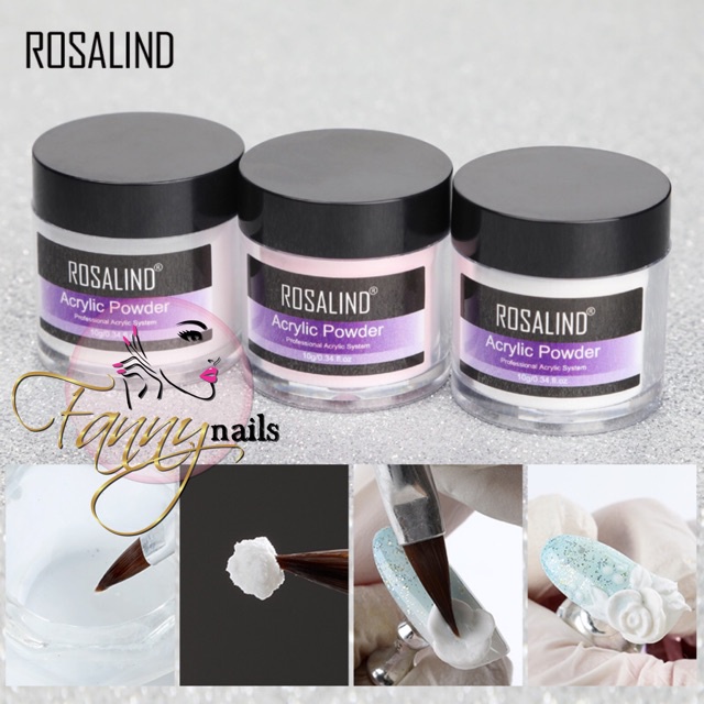 ROSALIND polymer acrylic powder resin bubuk akrelik 3d flower gel wedding nails