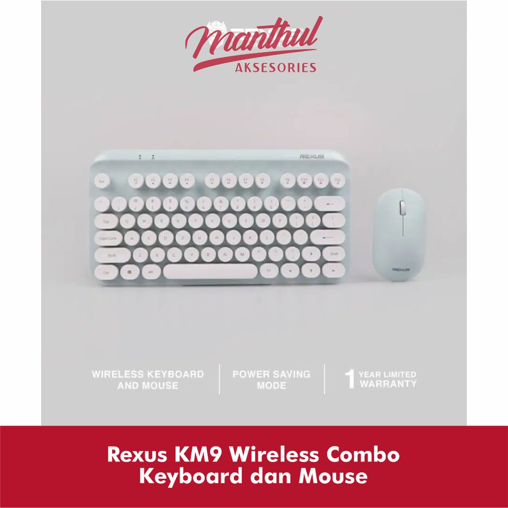 Rexus KM9 Wireless Combo Keyboard dan Mouse