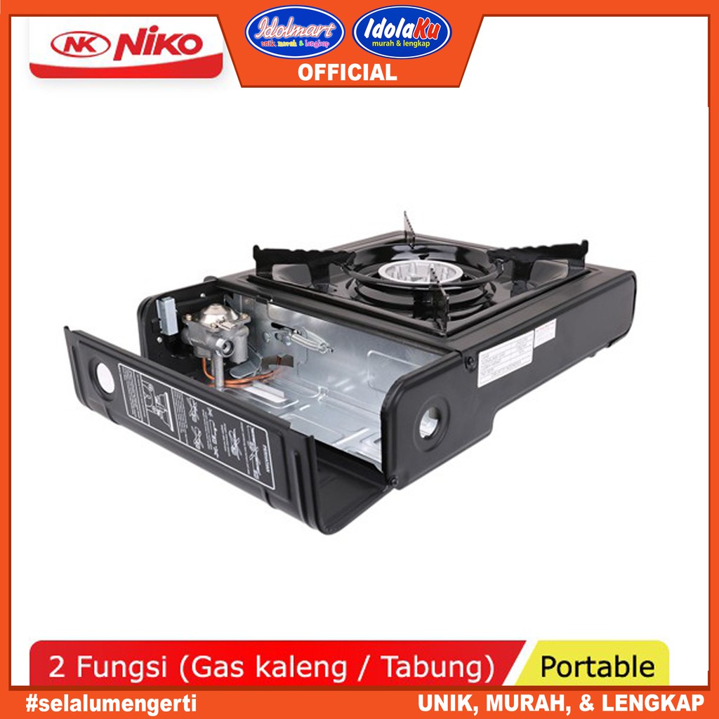 IDOLAKU Kompor Portable Niko Gas Stove Portable NIKO NK-268 kompor mini portable Niko Semarang