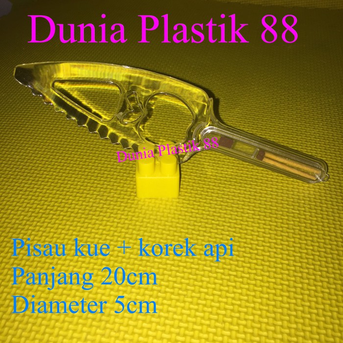 DP111 HARGAPC PISAU kue tart + KOREK API transparan bening higienis kuat ca