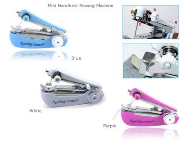 Mesin Jahit Tangan Mini Portable /Handy Sewing Machine Portable Kecil