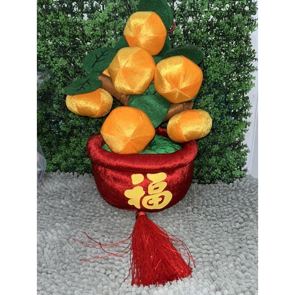 Boneka pohon jeruk besar pohon jeruk imlek