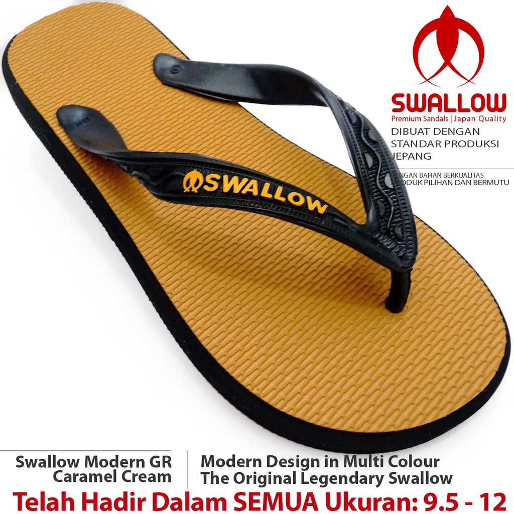  Sandal  Jepit Swallow  Modern 109GR Cream Ukuran  9 5 12 