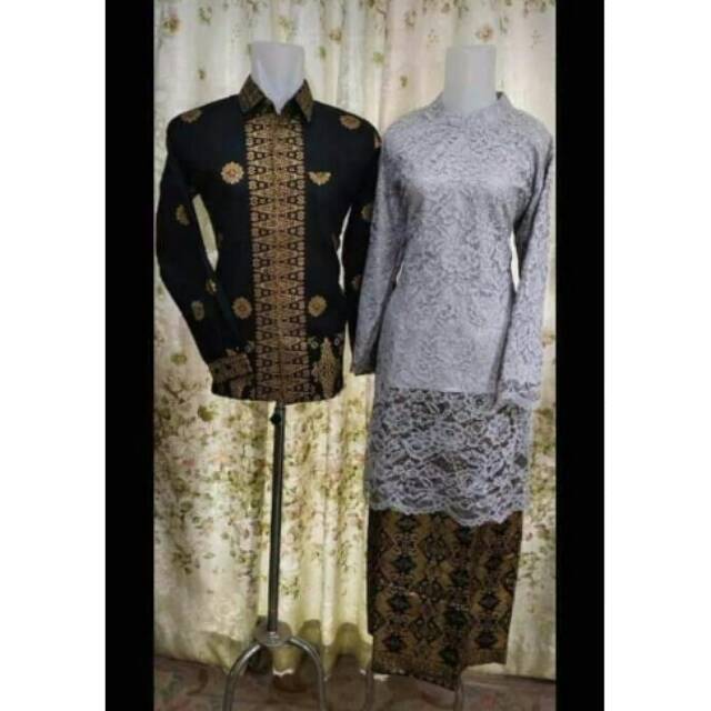 Batik coupel songket kombinasi brukat