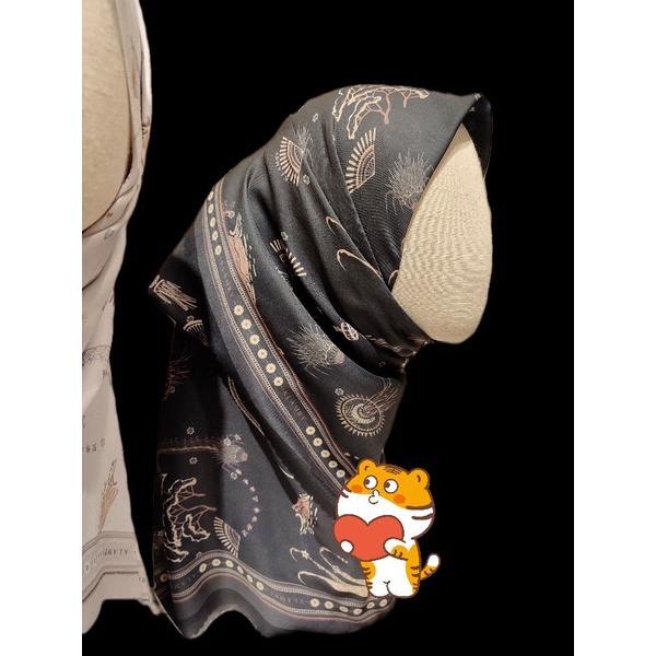 Wearing Klamby Kala Scarf Charcoal