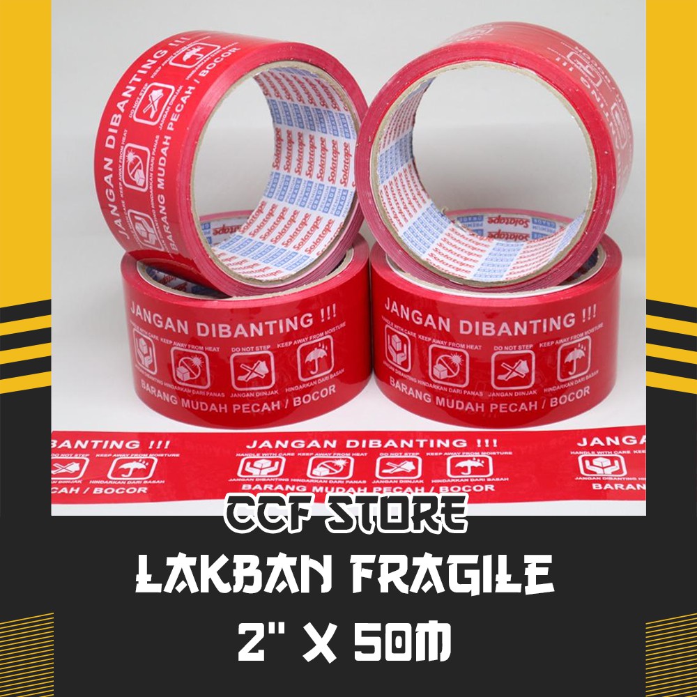 

LAKBAN FRAGILE 2” x 50M / LAKBAN JANGAN DIBANTING / LAKBAN PACKING