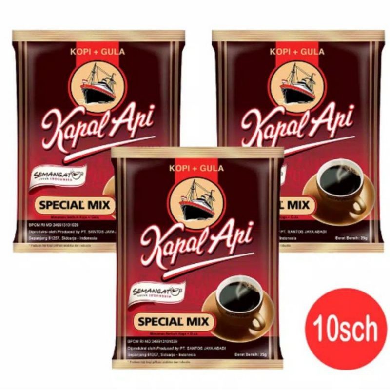 

kopi kapal api 10sch / 1 renceng