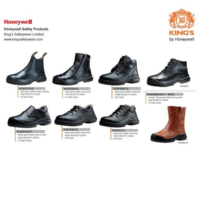 Sepatu Kerja Sepatu Safety Kings KWD 807 X Hitam