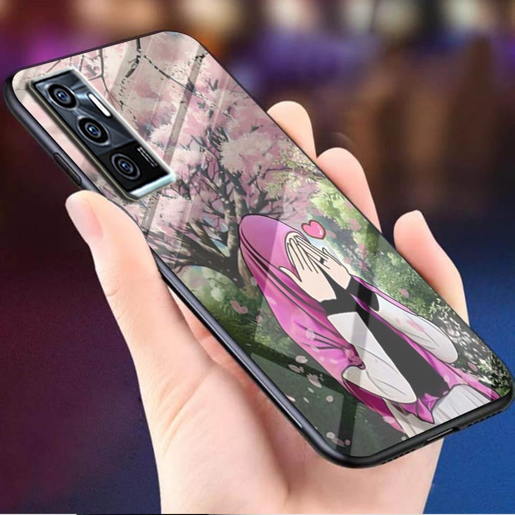 (Q29) Softcase Oppo A54 A55 - Softcase kaca Oppo A54 A55 - Case Oppo A54 A55 - Case Aesthetic Oppo A