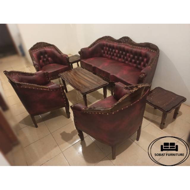 (PROMO OPENING) Sofa Lois Kayu Jati Jepara