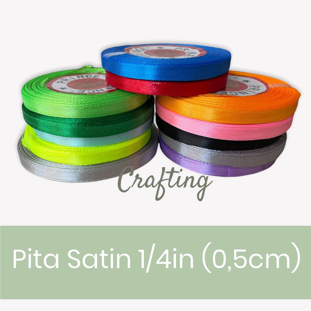 Pita Satin Ukuran 1/4 inch