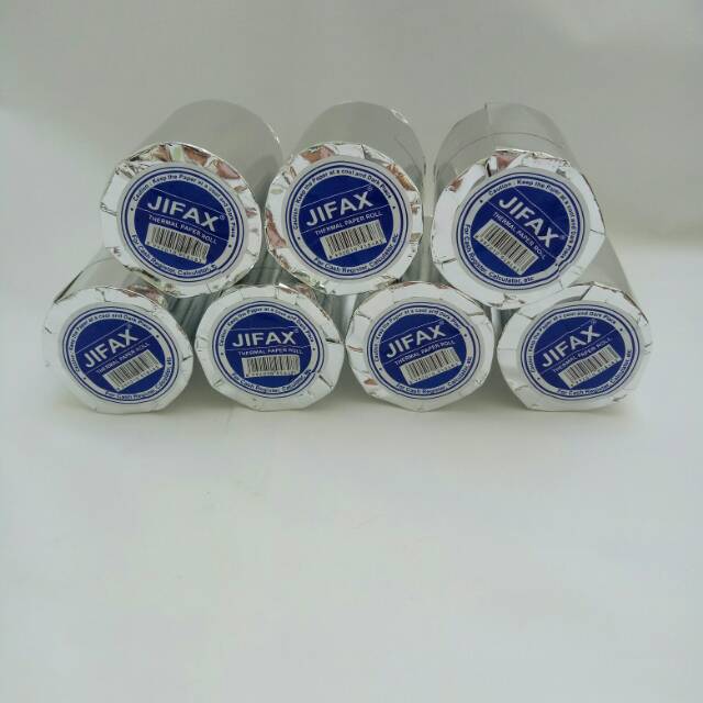

Kertas struk kasir thermal JIFAX ukuran 58mm x 48mm roll