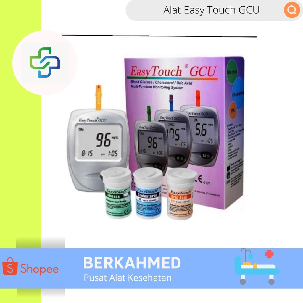 Easy Touch GCU/ Alat Cek Gula Darah 3in1