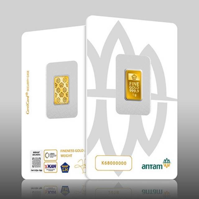 LL EMAS ANTAM LOGAM MULIA CERTIEYE 1 GRAM BERSERTIFIKAT