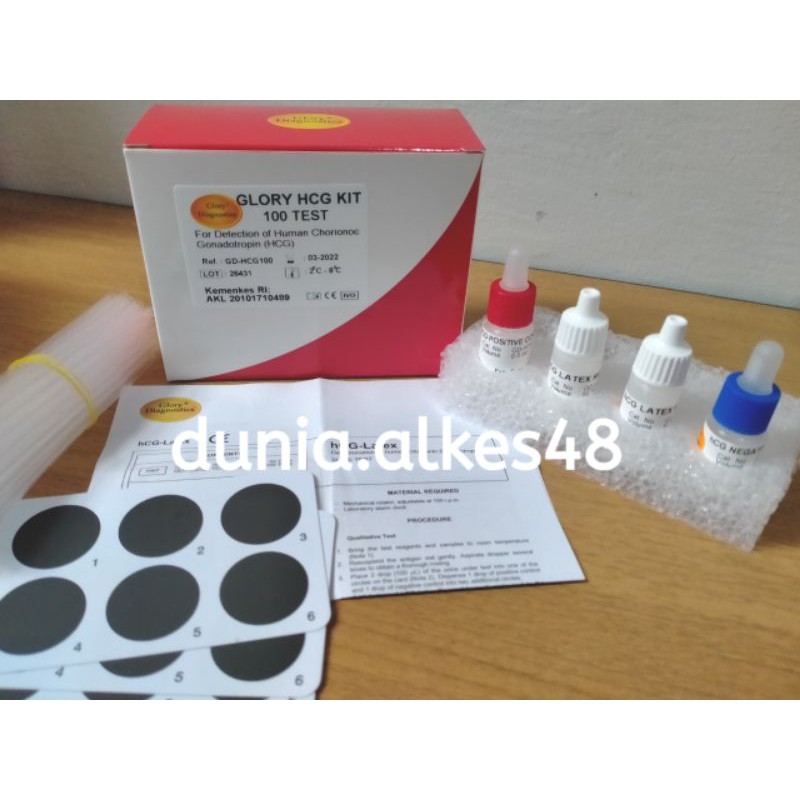 Reagen HCG Latex Kit 100 Test Glory Diagnostics