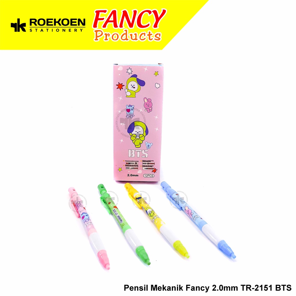 

Tanpa Merk Pensil Mekanik Fancy 2.0mm TR-2151 BTS