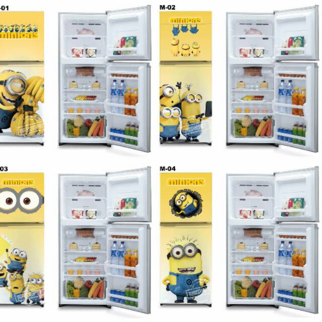 Stiker kulkas 2 pintu