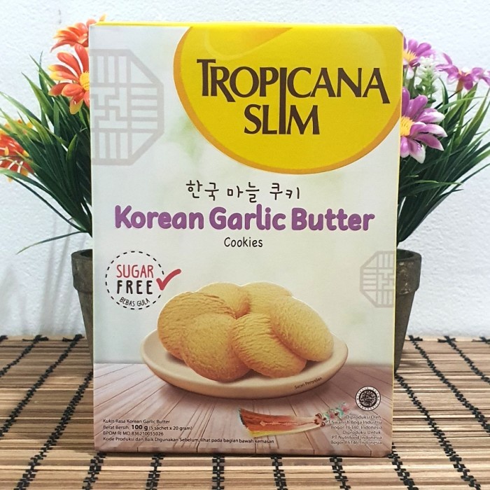 

T20Re Tropicana Slim Korean Garlic Cookies (1 Box - 5 Sachet) Ht51Gr