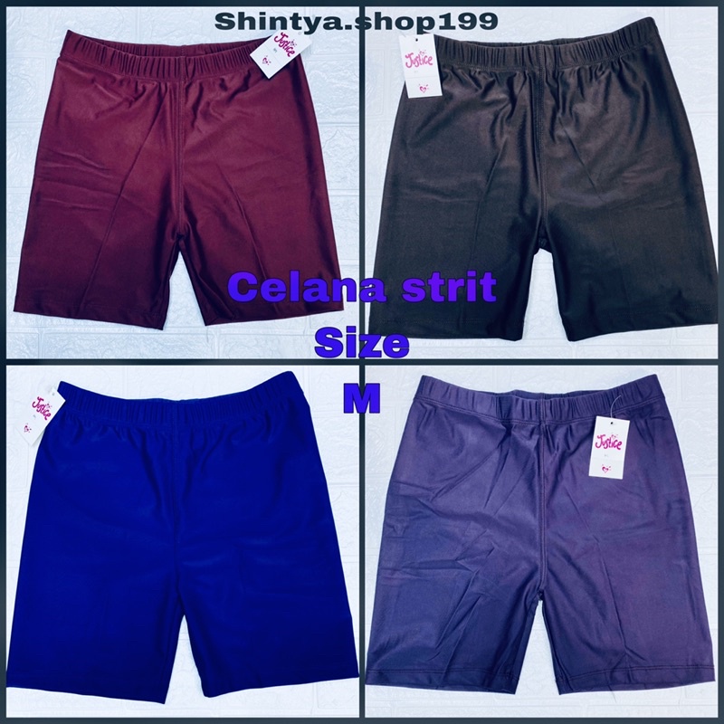 Celana Strit | Celana Short Wanita Bahan Licin Size M