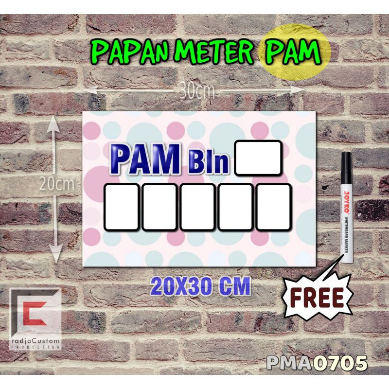 

RadjaCustom Papan Meter Listrik PLN PAM motif Unik - Pastel 05
