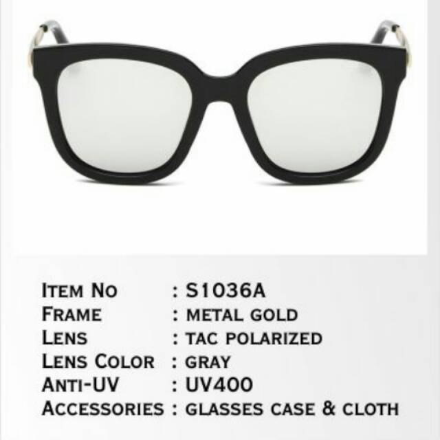 Kacamata Fashion Polarized | Sunglasses S1036