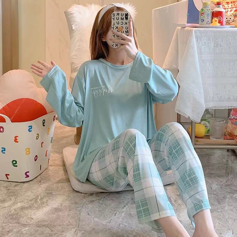 JC- Stelan Import Oversize Premium PP / Stelan piyama import Panjang  / piyama Korea Bigsize Import-Text SQ Tosca PP