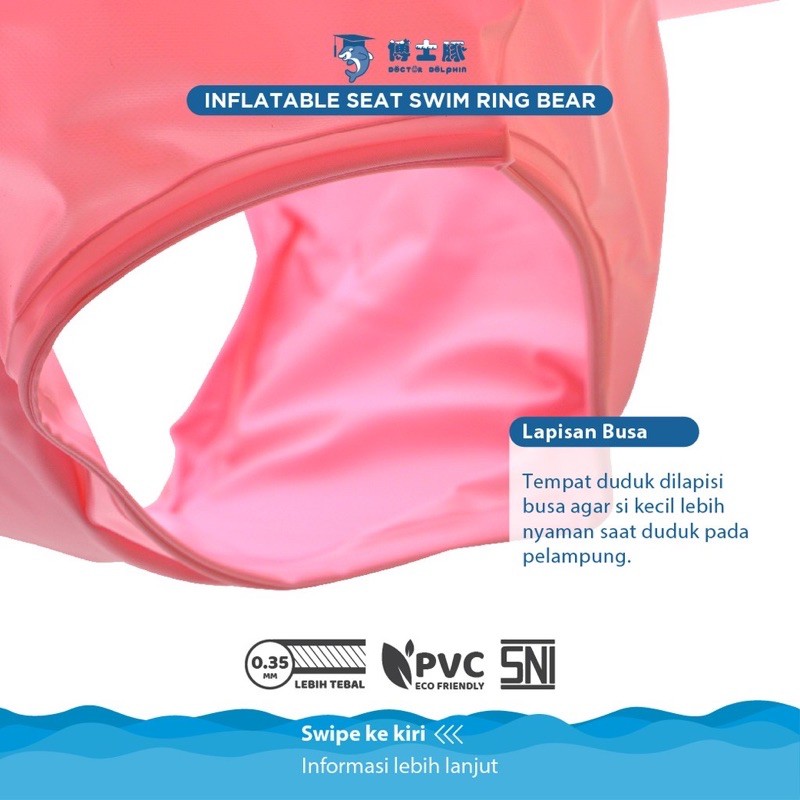 Doctor Dolphin Inflatable Seat Swim Ring - Pelampung Duduk Bayi