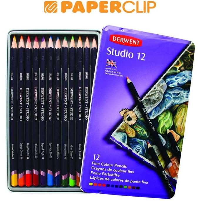 

PENSIL WARNA DERWENT SET STUDIO 12 COLOR 32196DW ---READY---