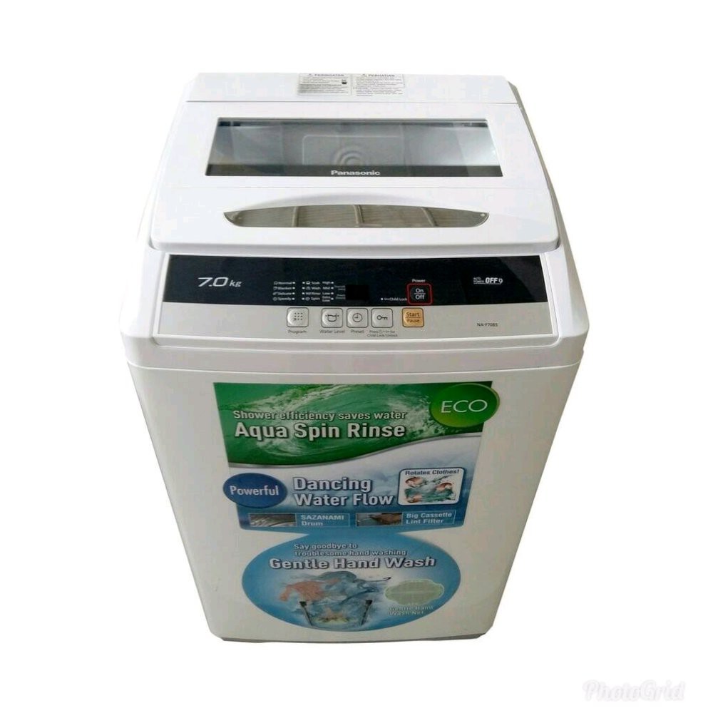 Mesin Cuci 1 Tabung Panasonic NA F70B5  7Kg Full Otomatis Terlaris