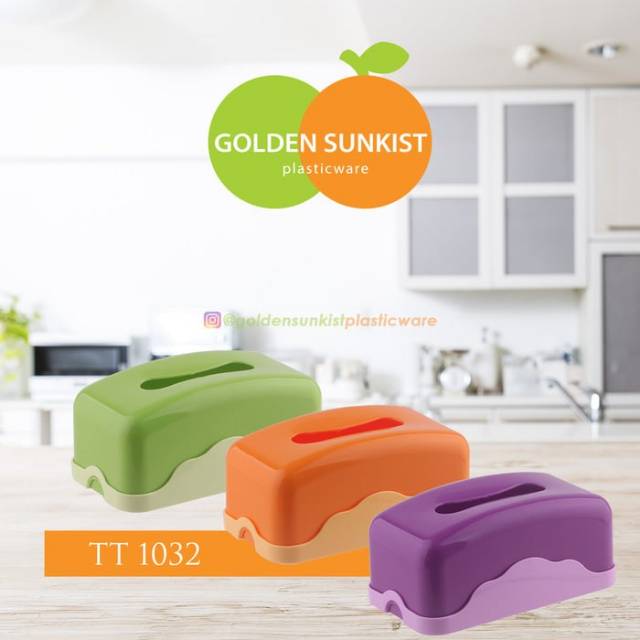 Tempat tissue PANJANG Golden Sunkist TT-1032 tisu box