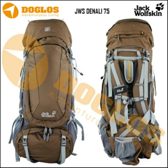 Tas Gunung Carrier JWS JACK WOLFSKIN Denali 75 stok baru 