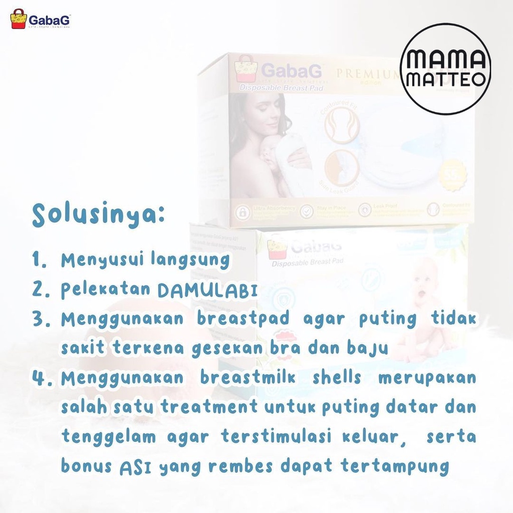 GABAG Breastpad Classic isi 56 pcs / Pads Penyerap ASI Mama / Breastpad Ibu Menyusui / Bantalan Penyerap ASI Menyusui / GABAG BANDUNG