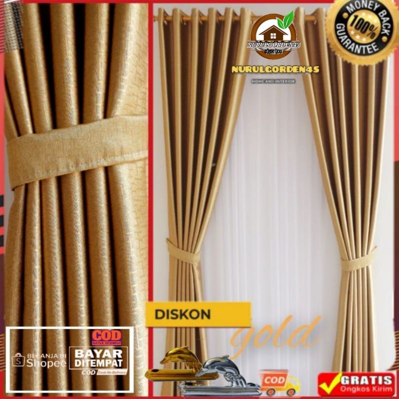 Gorden blackout embos premium / Tirai gorden minimalis