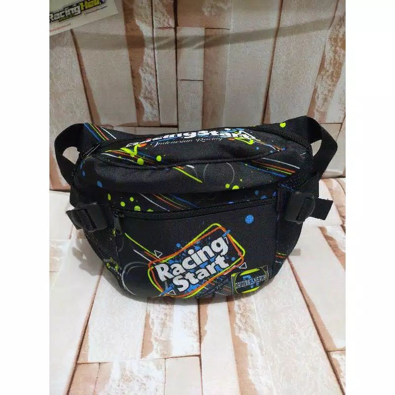 Tas pinggang Racing Hell priting