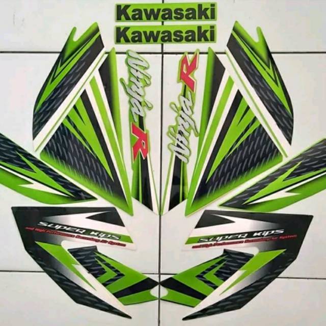 Jual Stiker Striping Stripping Kawasaki Ninja R Super Kips Hijau Green Shopee Indonesia