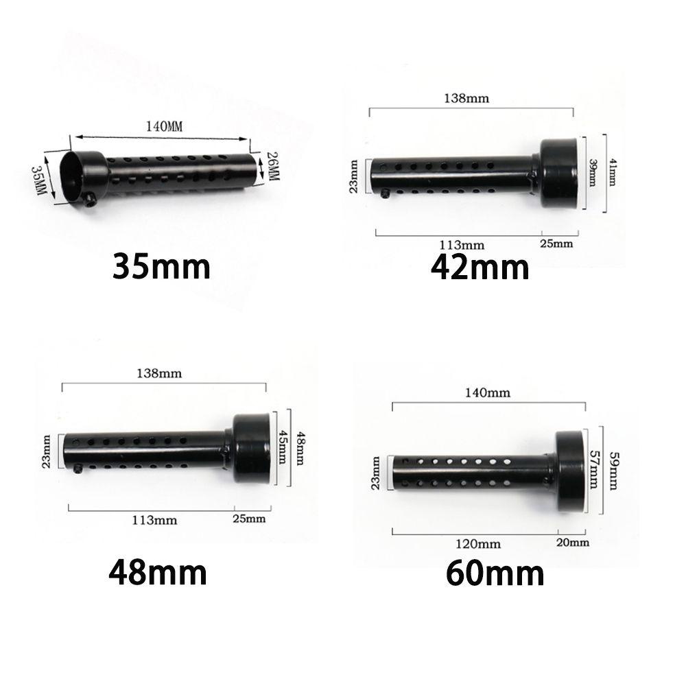 Knalpot Motor TOP Bisa Universal Removable Round Core Sound Plug Knalpot Belakang Peredam Baffle Motor