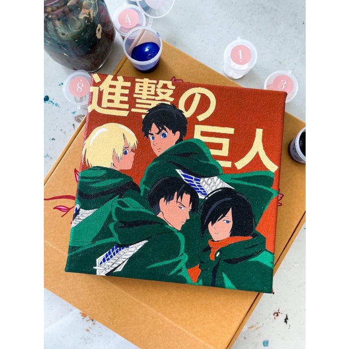 

Kanvas | Paint By Number [Attack On Titan] | Bypainters | Painting Kit | 20X20