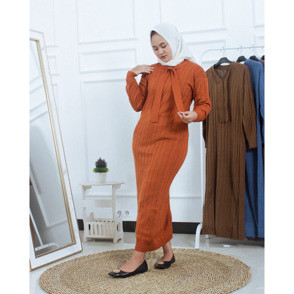 ZAHRA - Dress Wanita Rajut Halus LYRA Dress