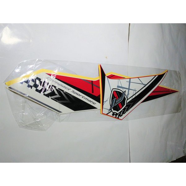 Striping & Stiker Bodi Beat Esp 2017 Putih Merah