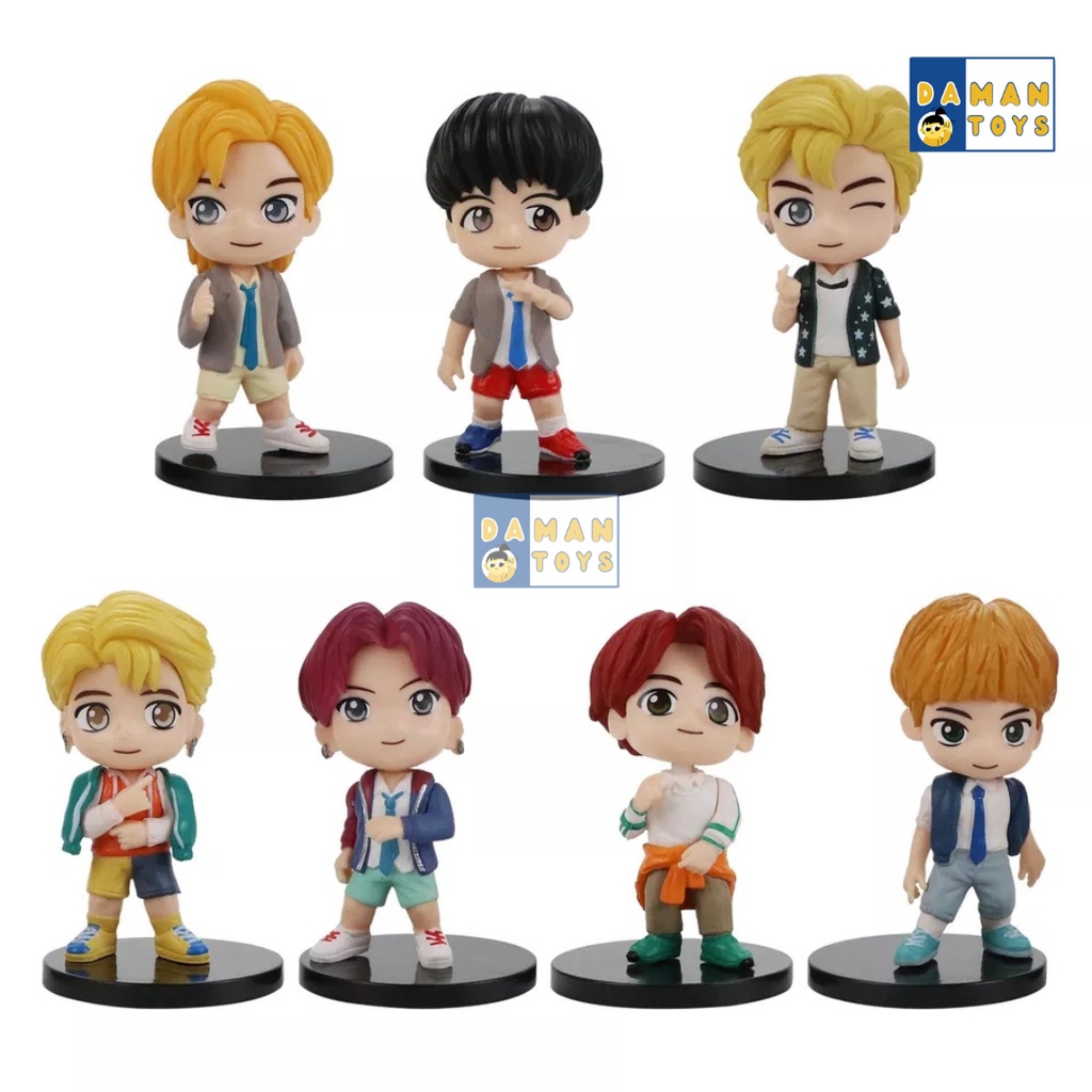 BTS TINY TAN / FIGURE BTS MINI FIGURE /BTS KPOP PAJANGAN MINIATUR HIASAN TOPPER